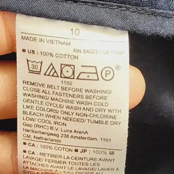 Banana Republic Women's Pants Size‎ 10 Paper Bag Navy Blue - Picture 4 of 7